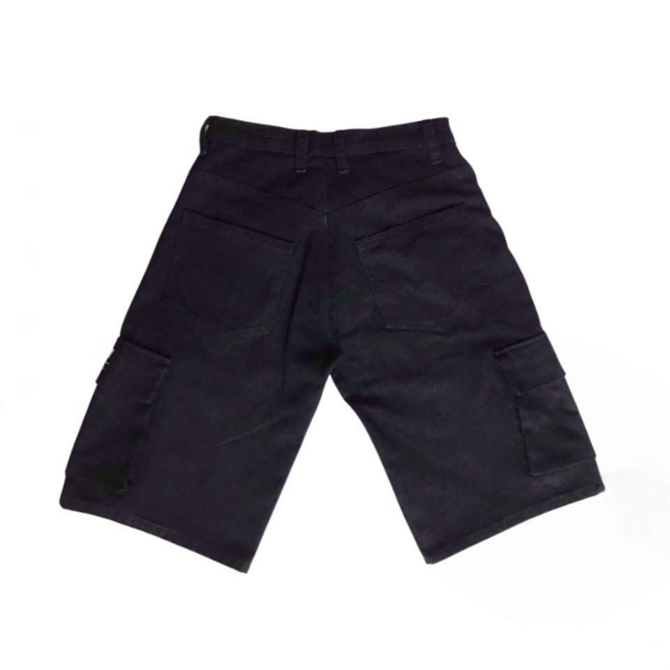 Bermuda Cargo Shorts- BLACK