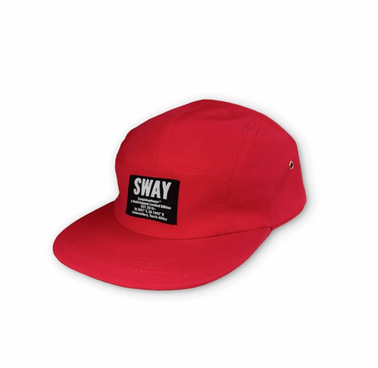 Red 5-Panel Sway Cap