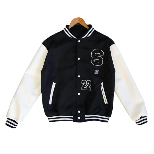 22 Varsity Jacket - BLACK